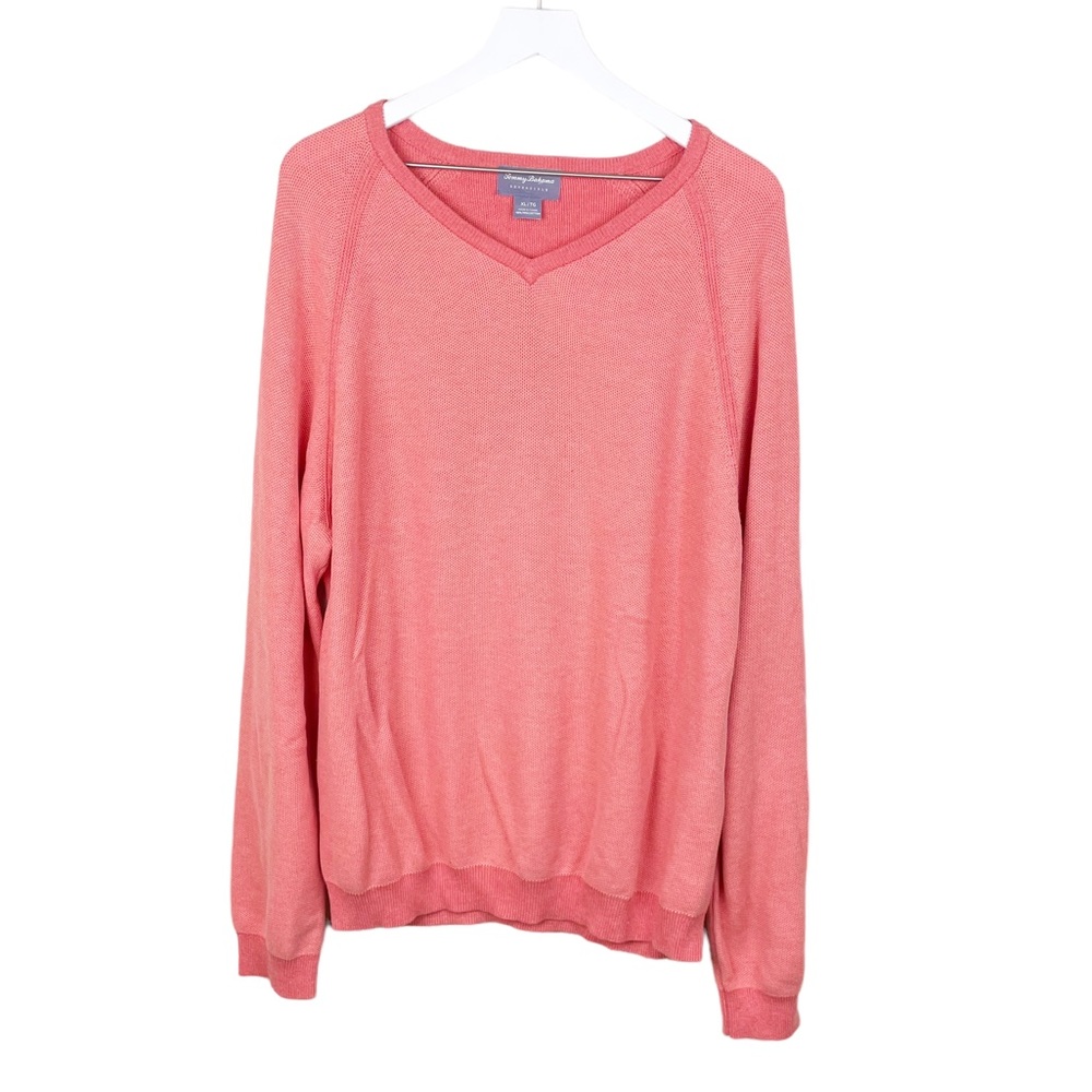 Tommy Bahama Make Mine A Double Reversible V-Neck Sweater Pima Cotton Size XL